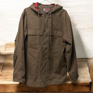 Brown Durable Warm Hooded Jacket